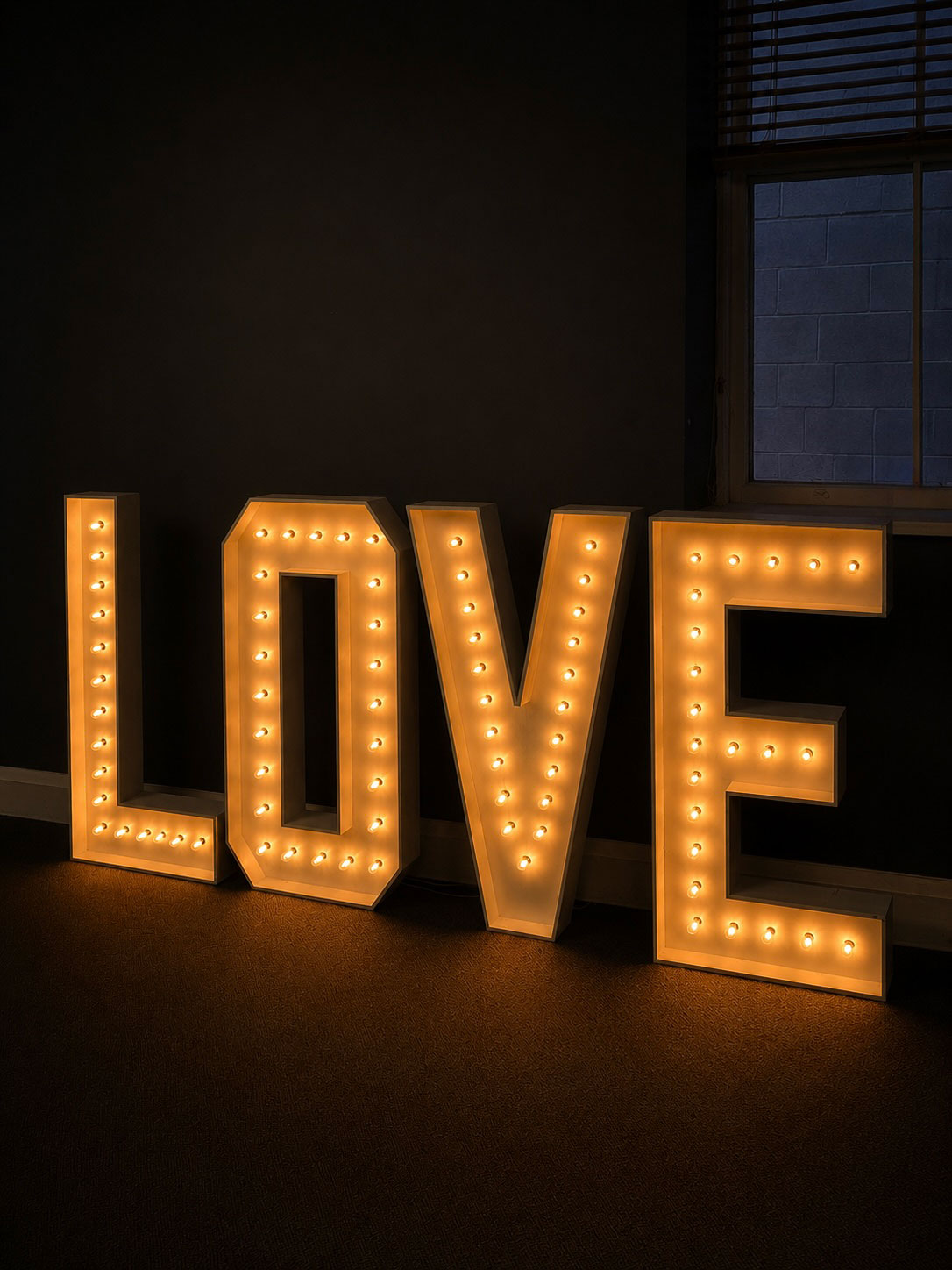 Marquee Lightup “LOVE” Letters