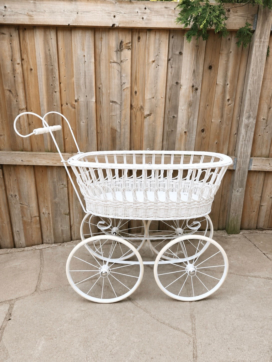 Antique Wicker Baby Pram