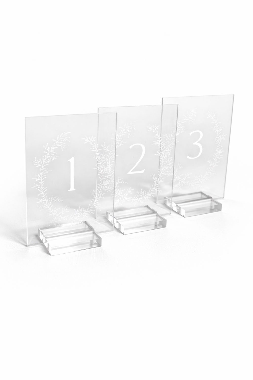 Clear Acrylic Table Numbers