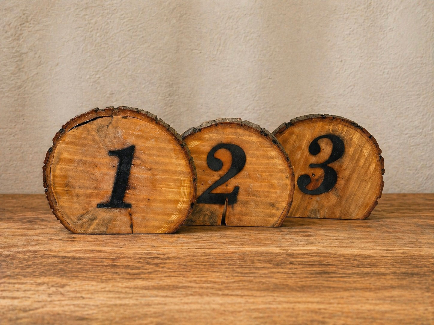Wood Table Numbers